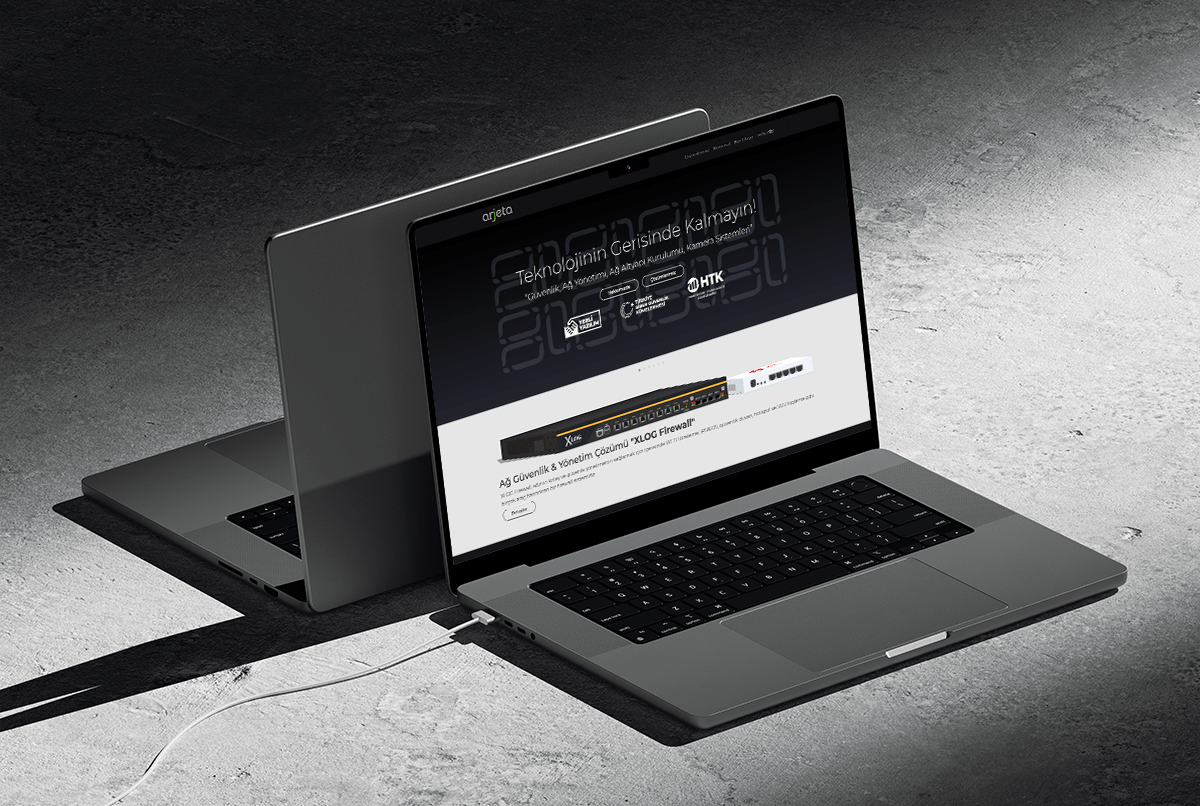 arjeta bilişim website tasrımı