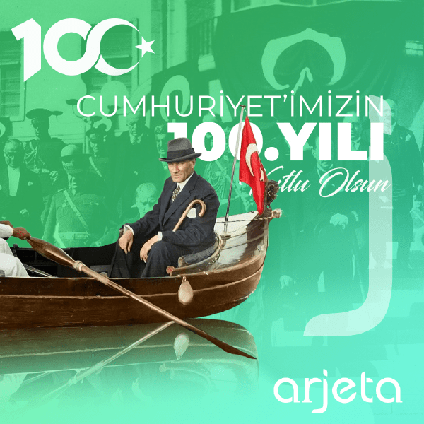 arjeta türkiye cumhuriyeti 100 yıl tasarımı sosyal medyaarjeta bilişim